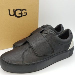 ugg neri leather sneakers
